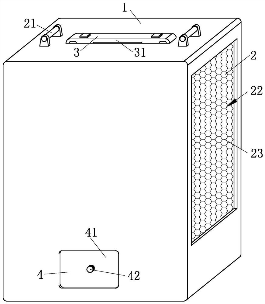 A portable indoor air purifier