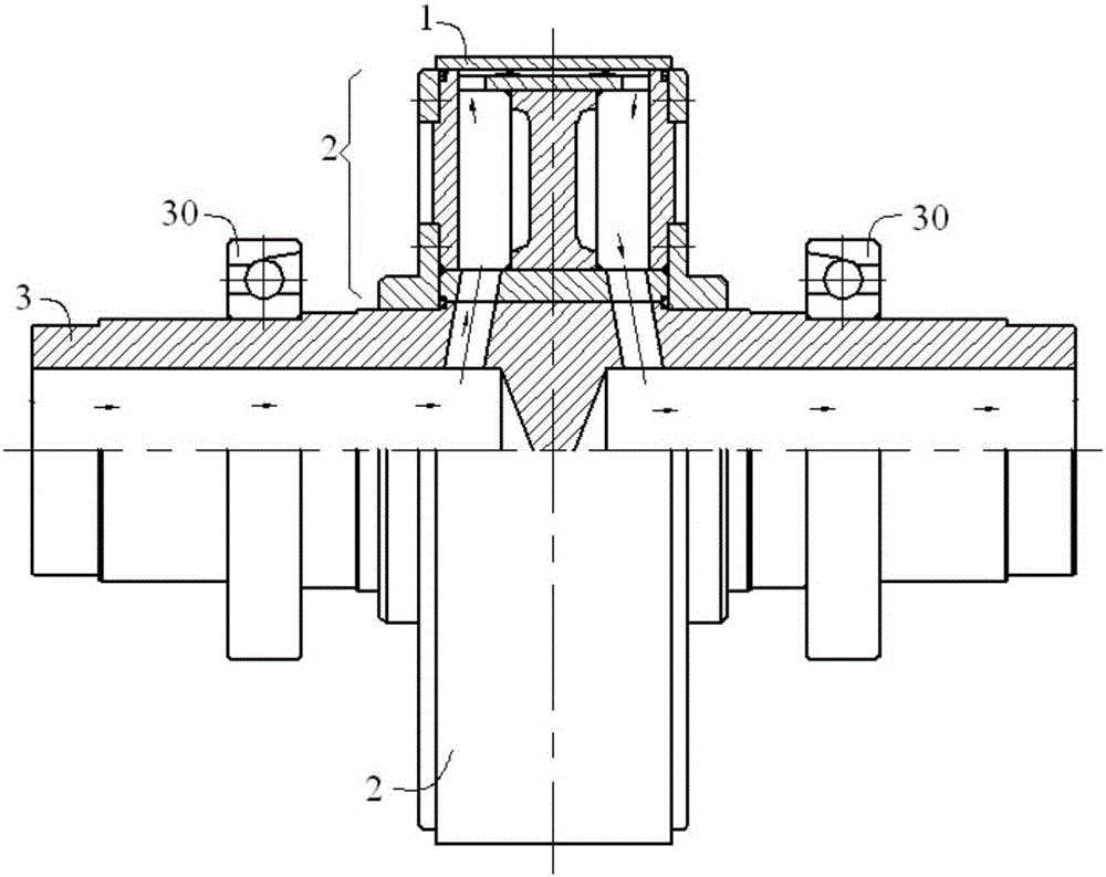 Uniform-cooling cooling roller device and method for amorphous strip preparing