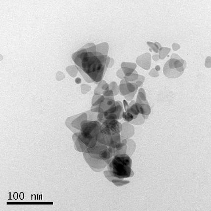 Preparation method of triangular silver nanosheet