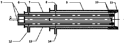 Anode used for double-medium gas source plasma combustor