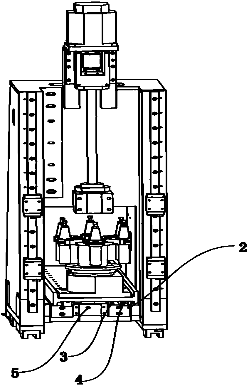 Built-in tool magazine