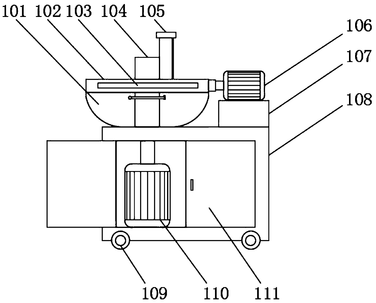 Beef processing chopper mixer and use method thereof