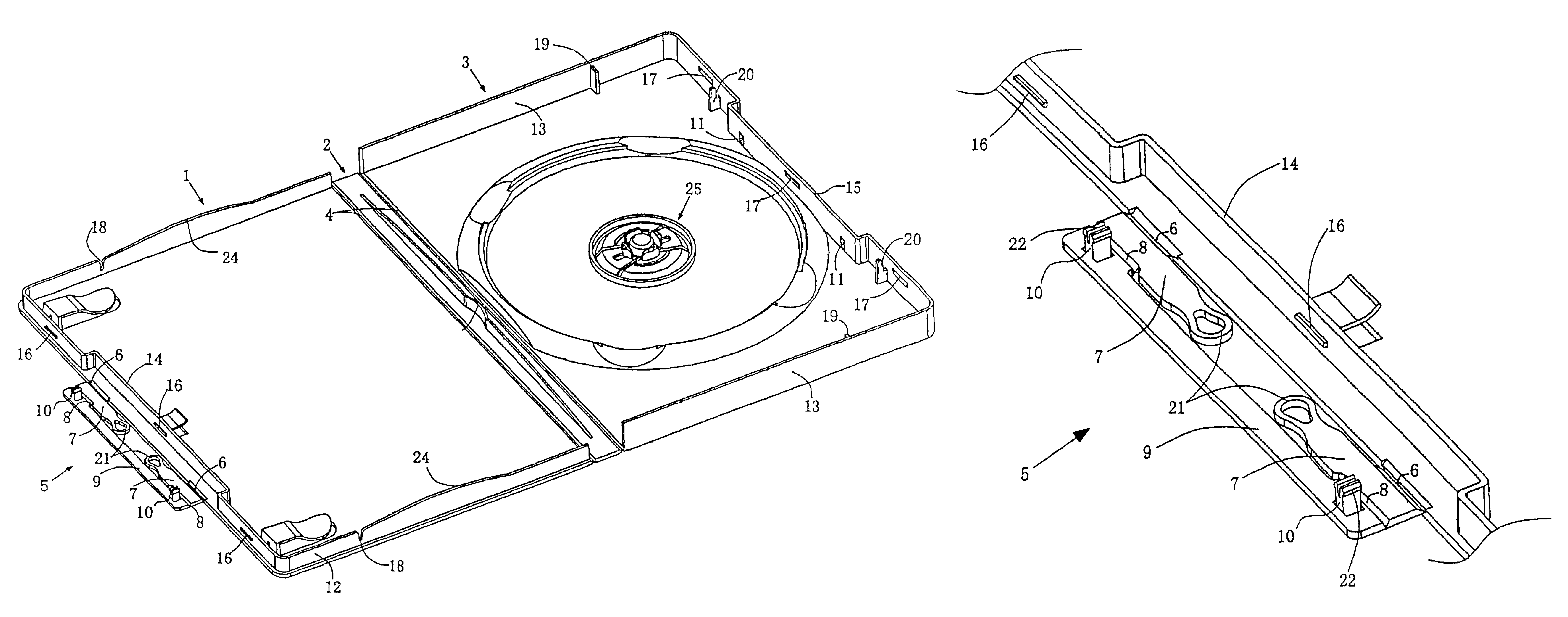 Security tape disc storage case