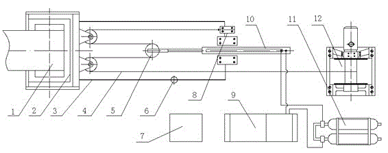 Automatic-control rubber belt hydraulic tightening device