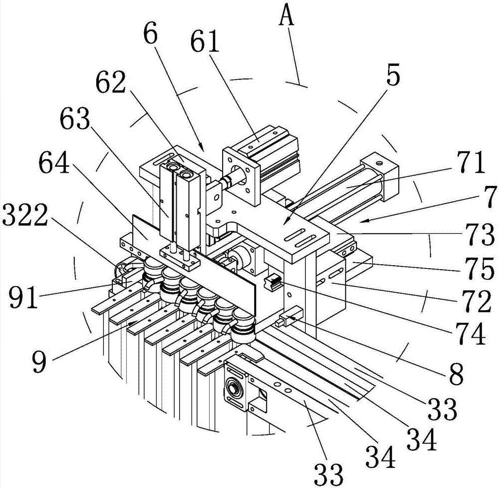 Device for automatically conveying pump head