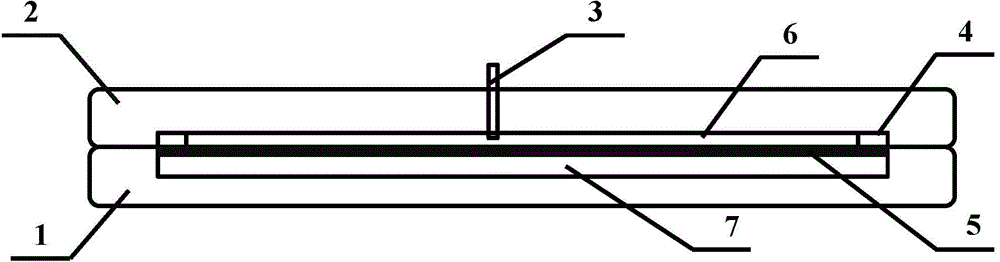 Anisotropic two-dimensional visual sand filling model in simulation layer and two-dimensional visual seepage experimental device