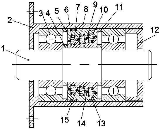 A conical magnetic fluid sealing device