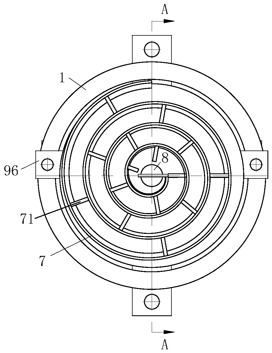 A stepper motor with easy drainage