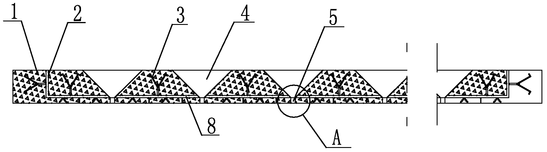 Online slagging method and device of walking-beam furnace