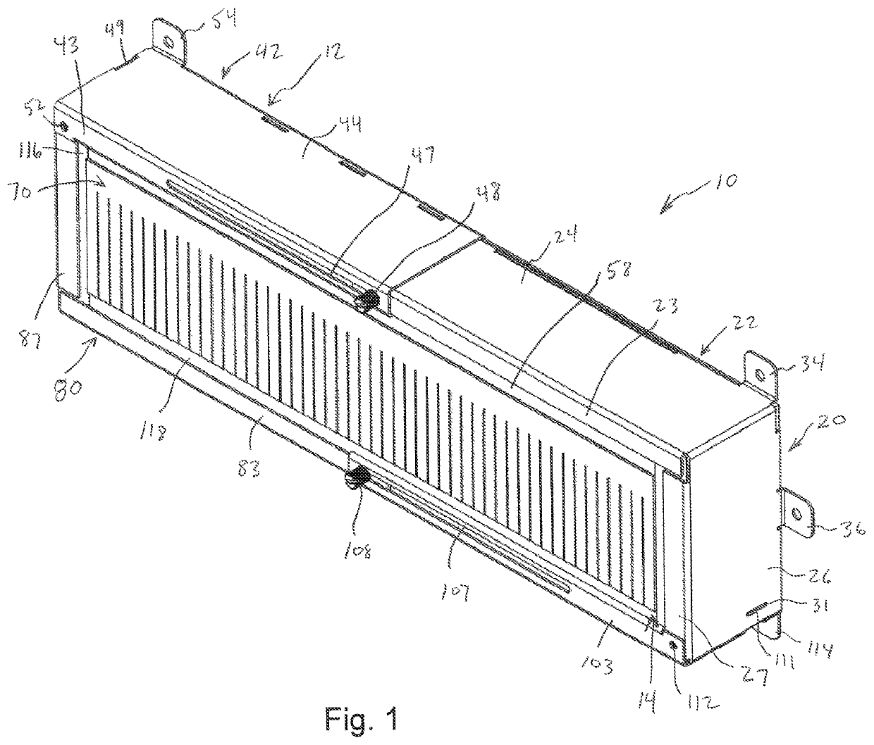 Cable tray firestop device