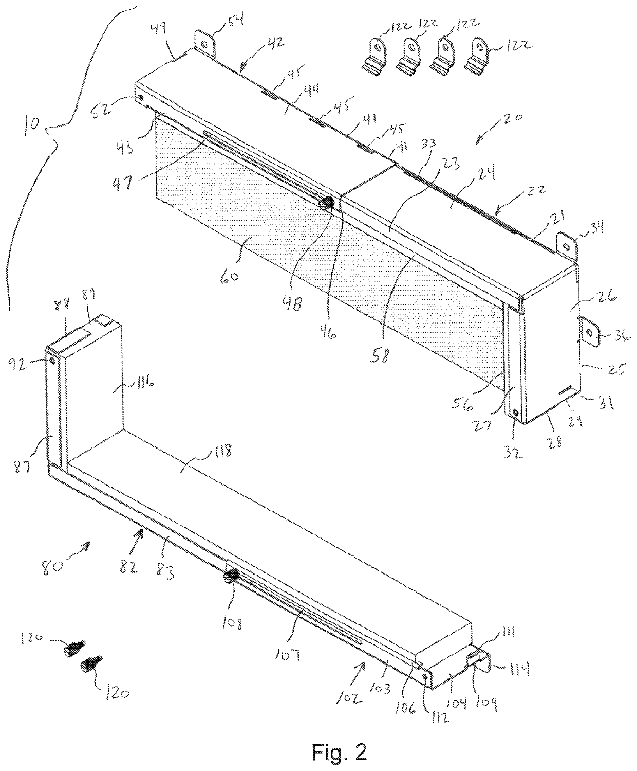 Cable tray firestop device