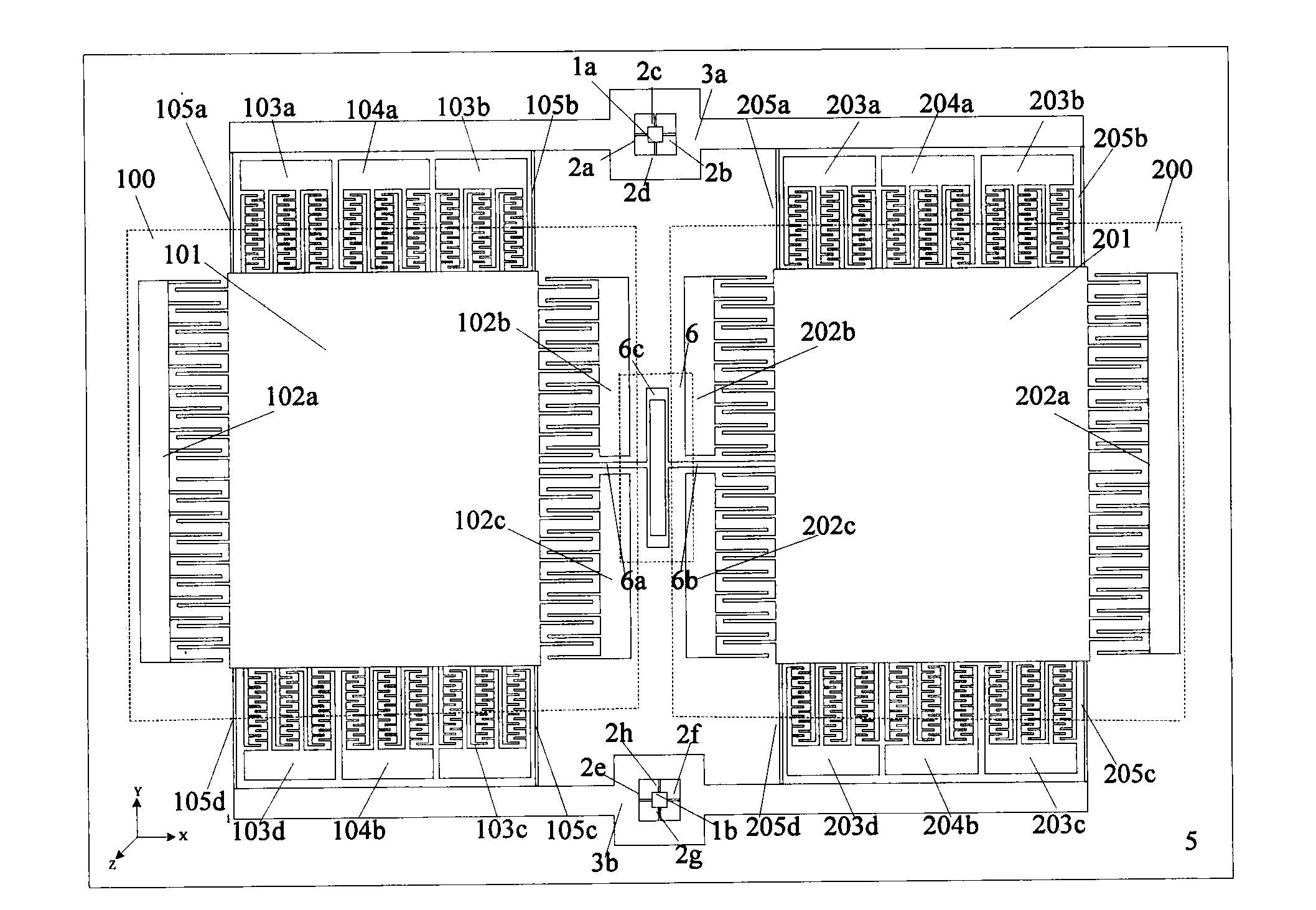 Silicon micro angular vibration output gyroscope