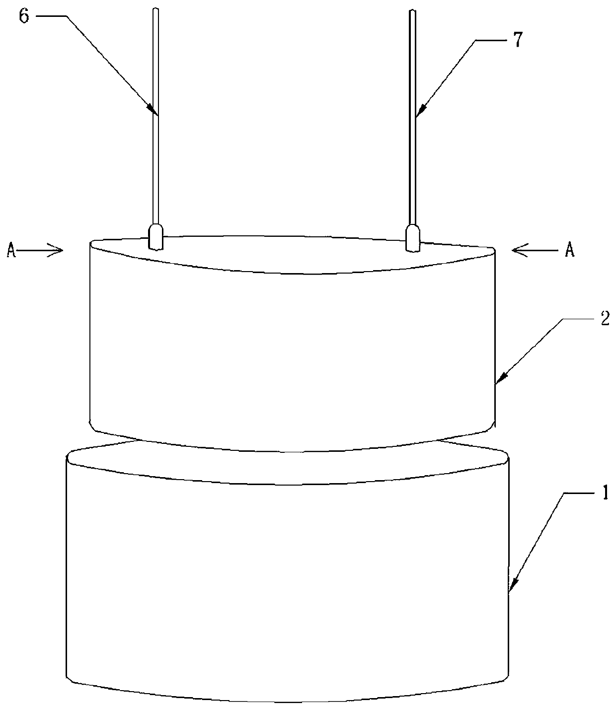 A square solid aluminum electrolytic capacitor with flexible packaging and its manufacturing method