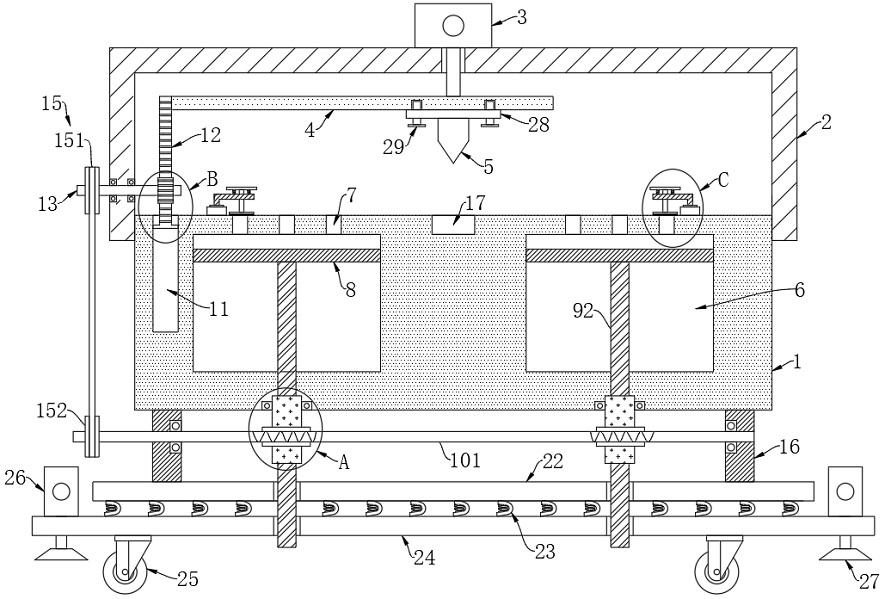 A paper cutting device for papermaking