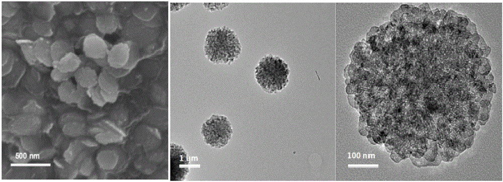 Cobalt-doped cerium oxide nanometer material with flaky structure and preparation and application thereof