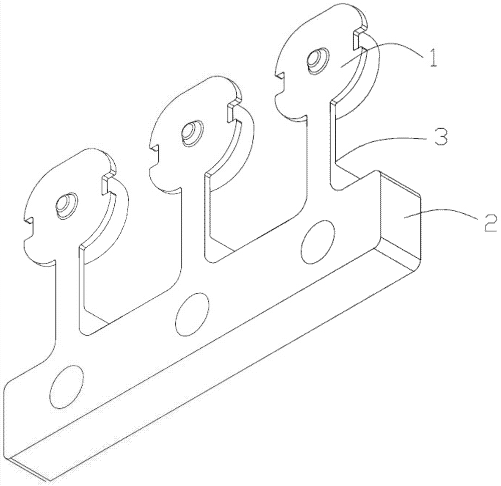 One-piece connector terminal structure and preparation method thereof