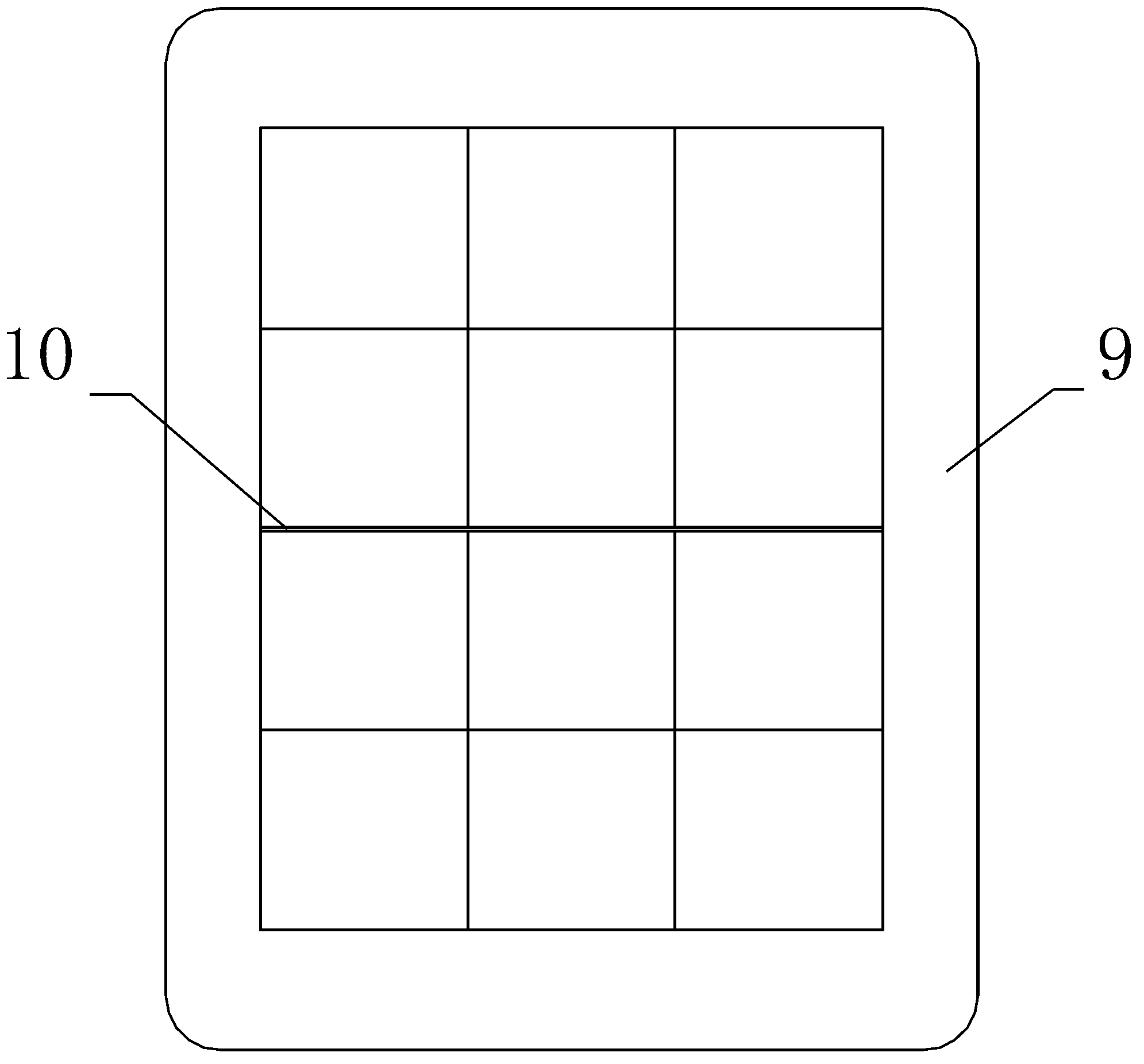 Wrap type corrugated paper fixing frame