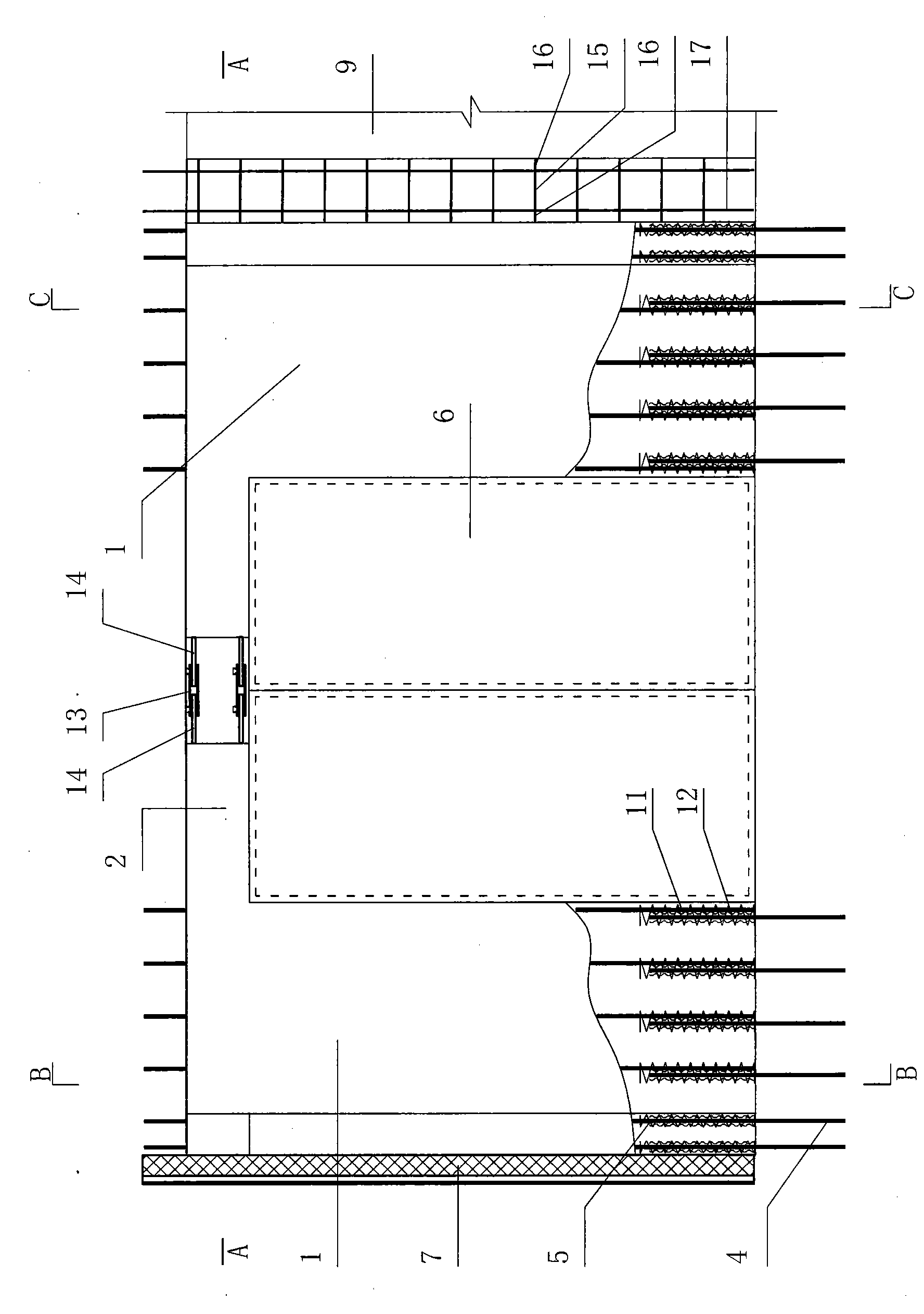 Precast concrete short-pier shear wall with infilling wall panel and connecting method thereof