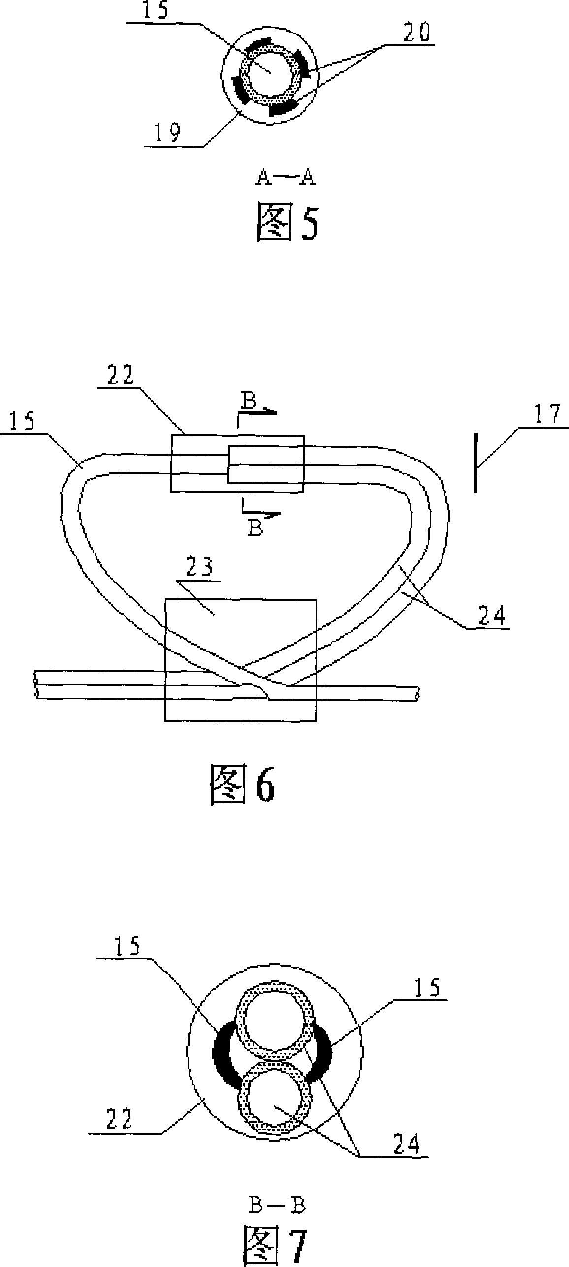 Detonator type nonpriming material detonator and non-electric detonating system thereof