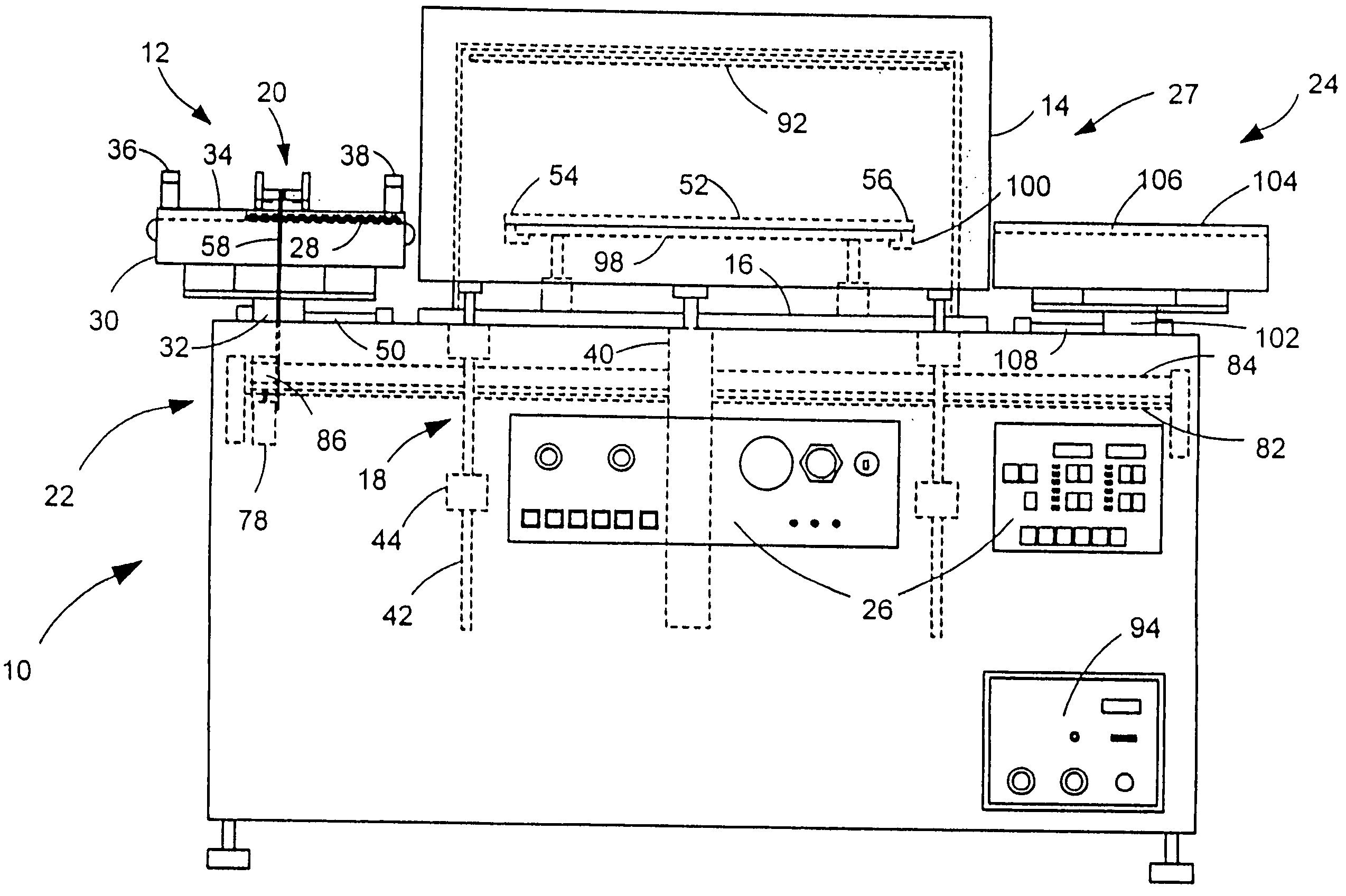 High throughput plasma treatment system