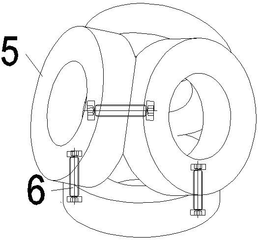 Cage type anti-scouring structure and construction method