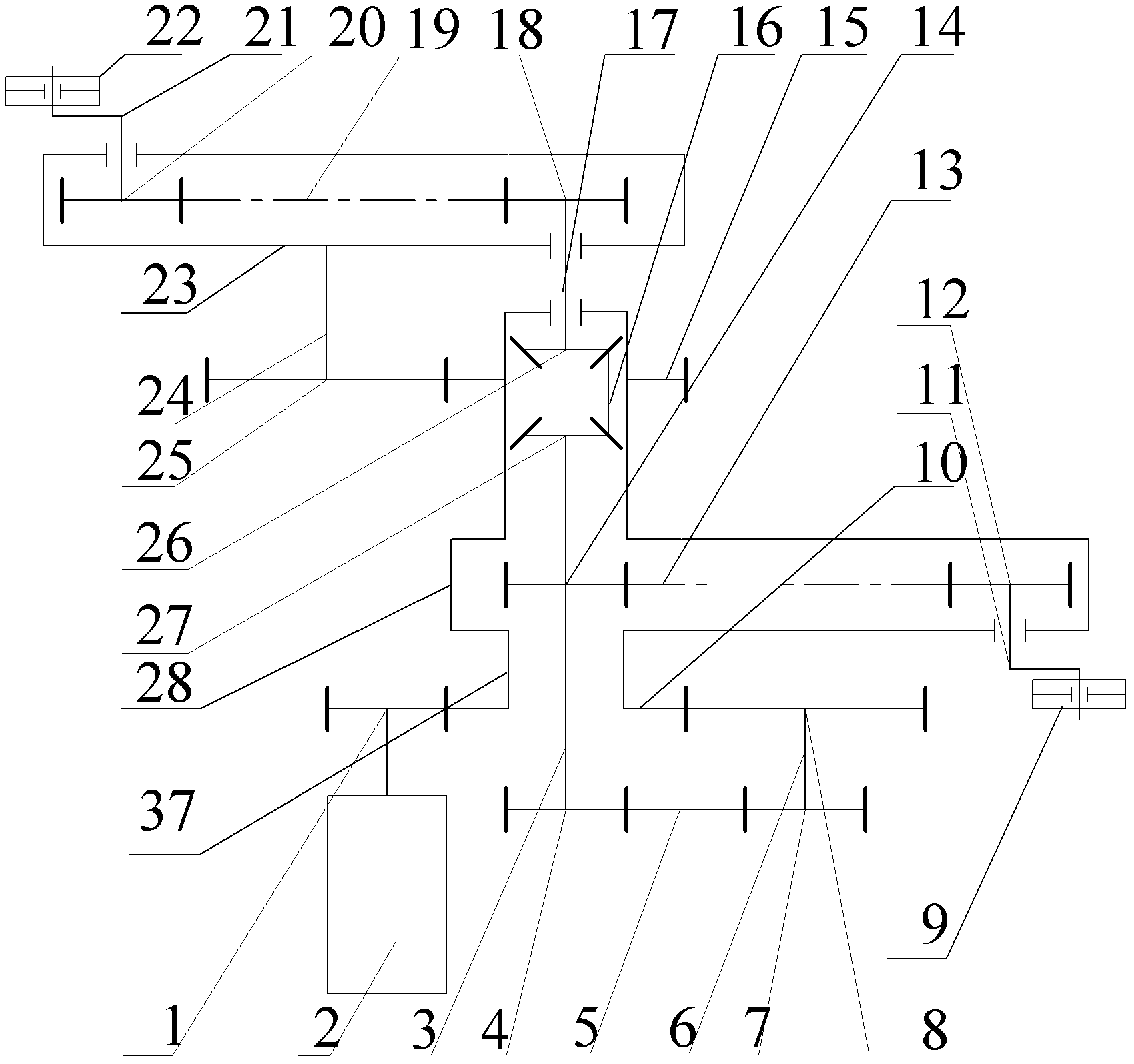 Dual-V-shaped variable-track obstacle crossing mechanism based on ellipse principle