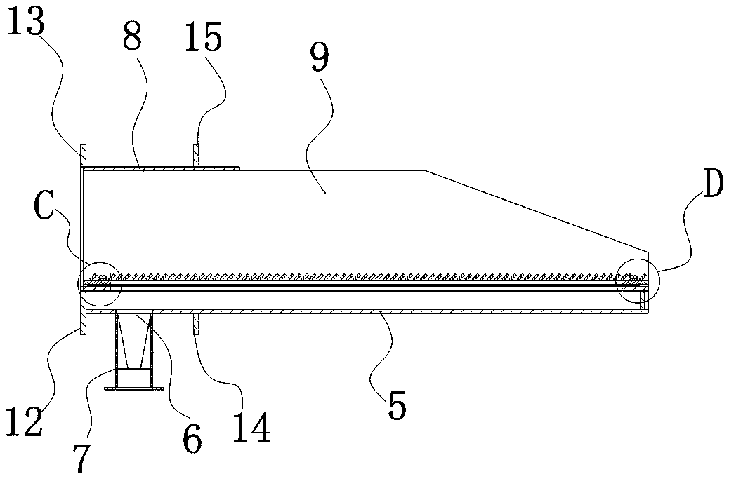 Vertical mill feeding chute device with fluidization function