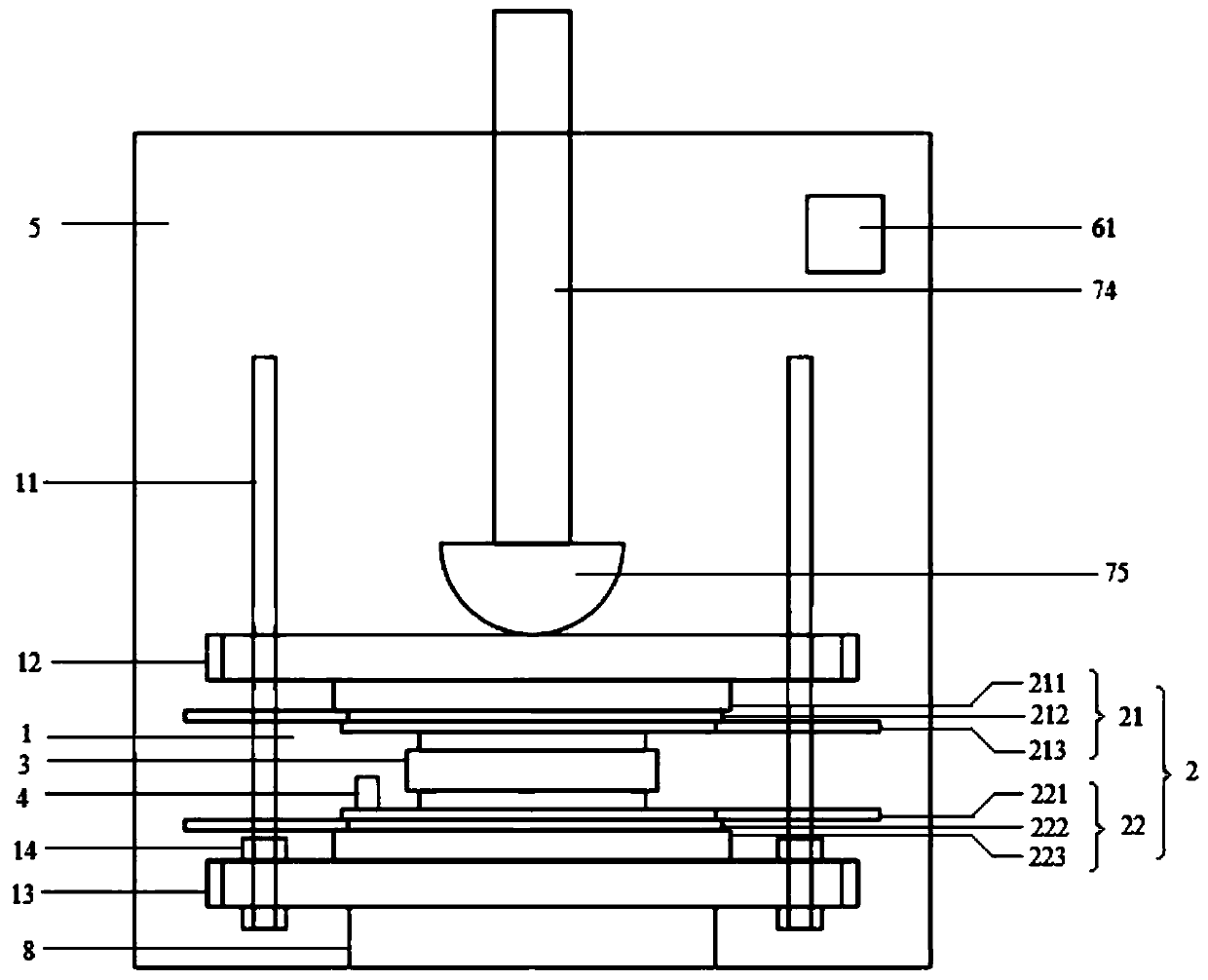 Crimping type power device static characteristic measurement system