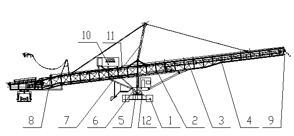 Simple earth dumping machine