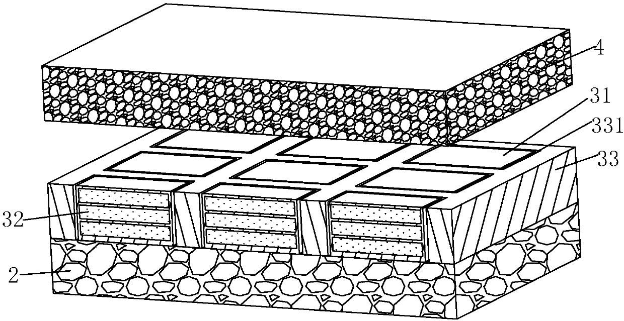 Structure of foamed asphalt cold-recycled pavement and construction technology thereof