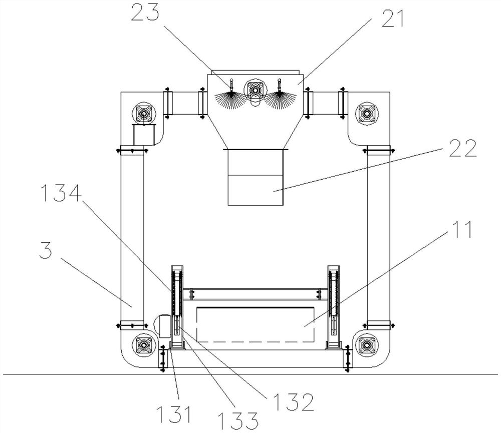 Automatic cleaning and deslagging all-in-one machine