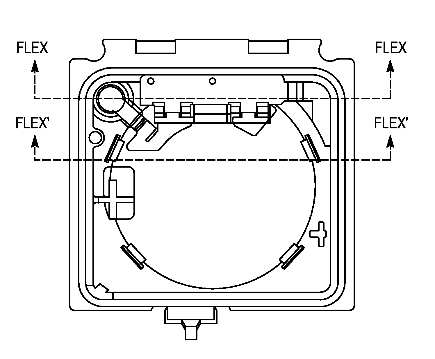 Antenna integrated with a portable communication device