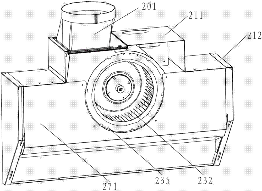 Range hood with double air intake structure