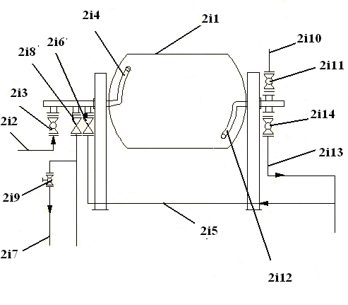 Device and method for realizing thermal-hydrolysis fermentation treatment in rotation way