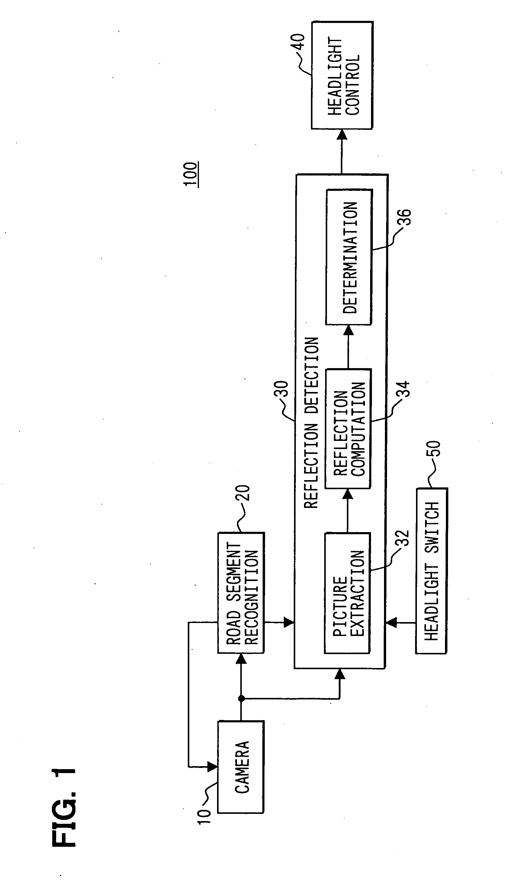 Road surface reflection detecting apparatus