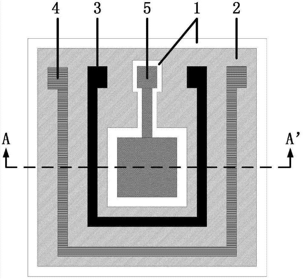 Miniature electrochemical sensor based on direct forming mesoporous carbon technology and manufacturing method