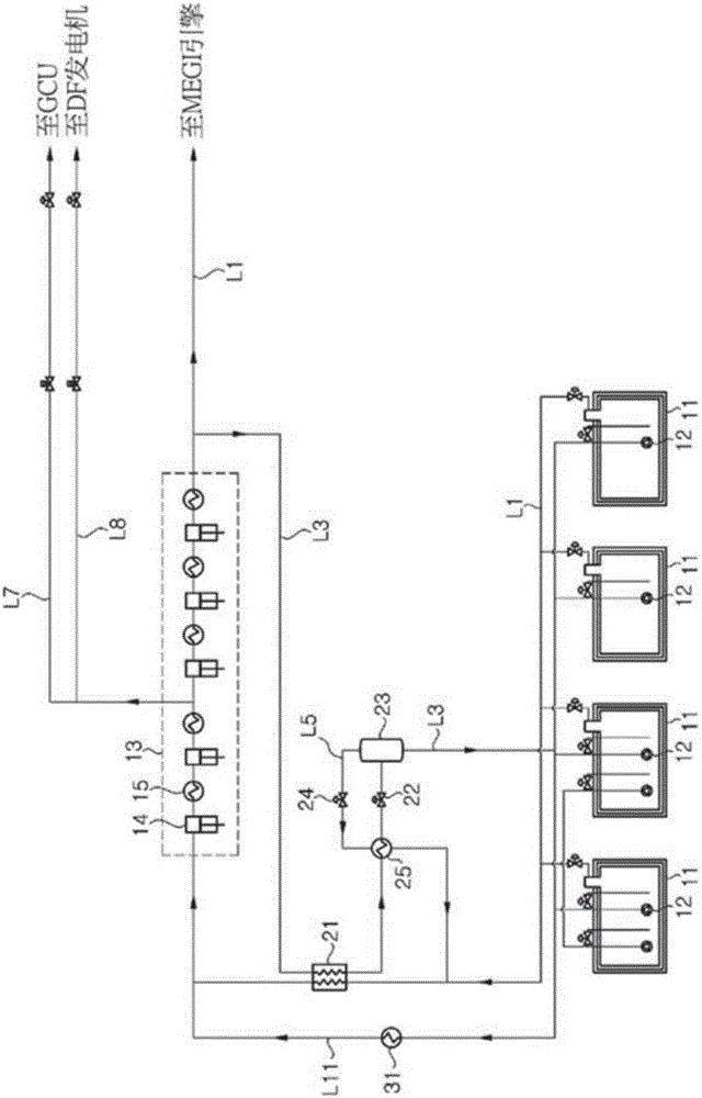 Boil-off gas treatment system