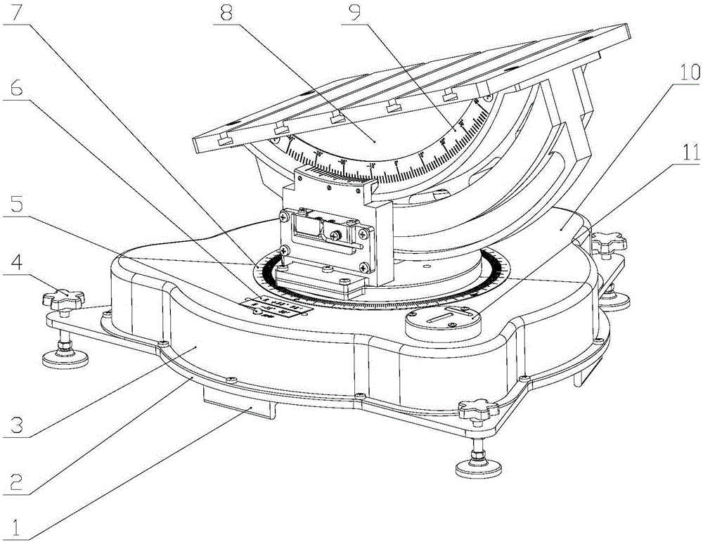 Two-shaft non-magnetic electric rotary table based on piezoelectric ceramic motor