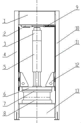 Intelligent hydraulic die adjusting forcing device and use method thereof