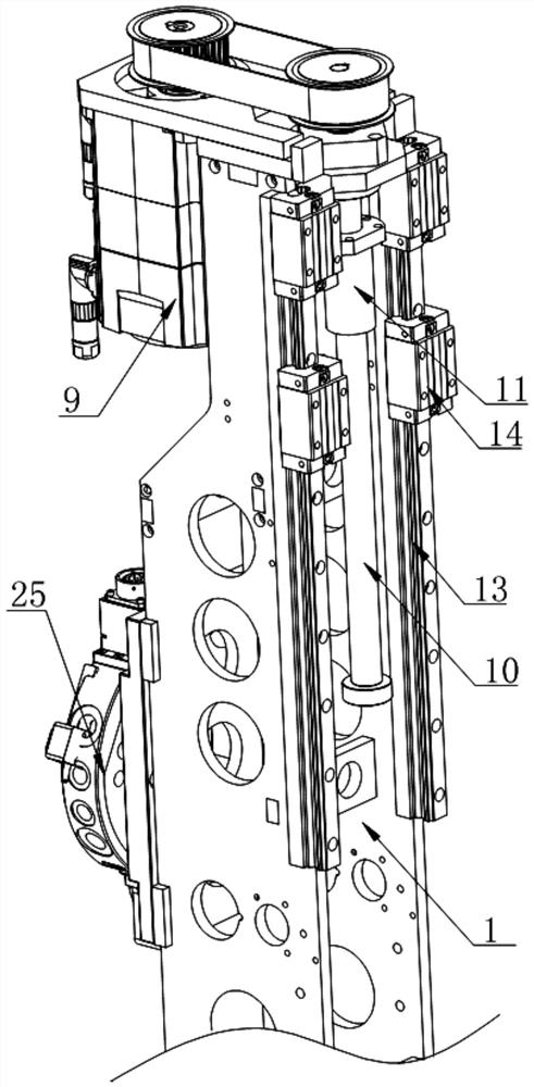 A six-head automatic switching punching die set