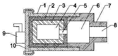 Pressure transmitter device used for sewage processing