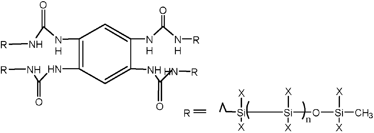 Preparation method of tetraphenylurea siloxane polymer supercritical carbon dioxide thickener