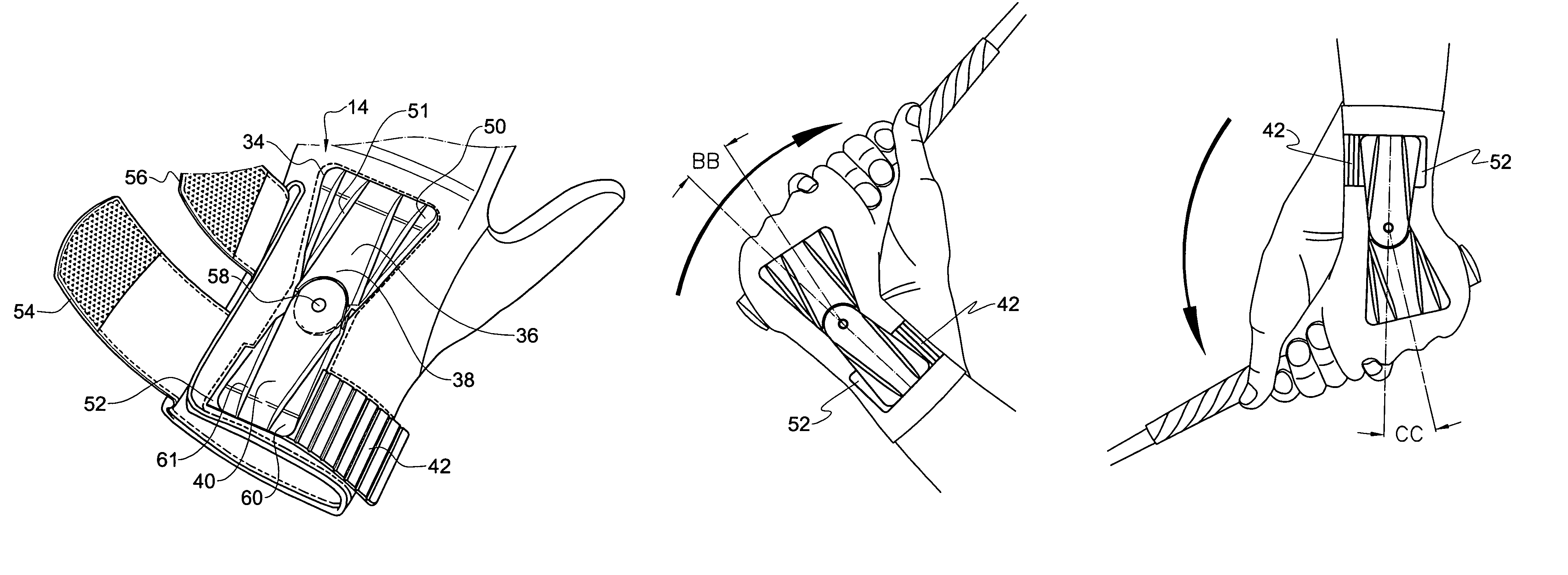 Golf glove for promoting swing accuracy