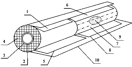 Novel solid-state cigarette core of electronic cigarette and preparation method for novel solid-state cigarette core