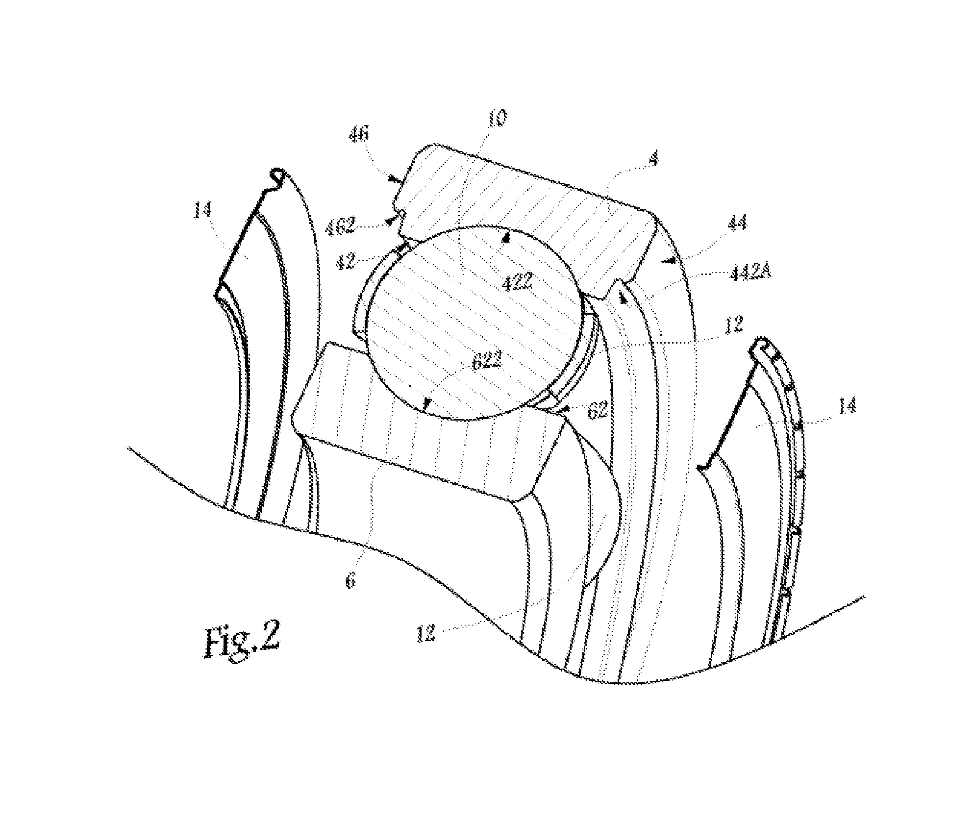 Rolling bearing with rolling bodies and flange