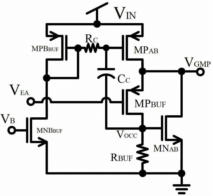 Voltage buffer circuit and low dropout regulator (LDO) integrated with voltage buffer circuit