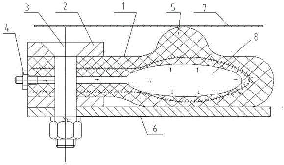 Flat balloon water seal