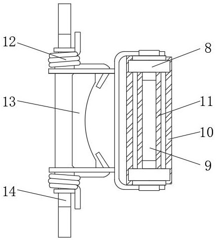 Double-roller rope pressing mechanism for winch rope arrangement