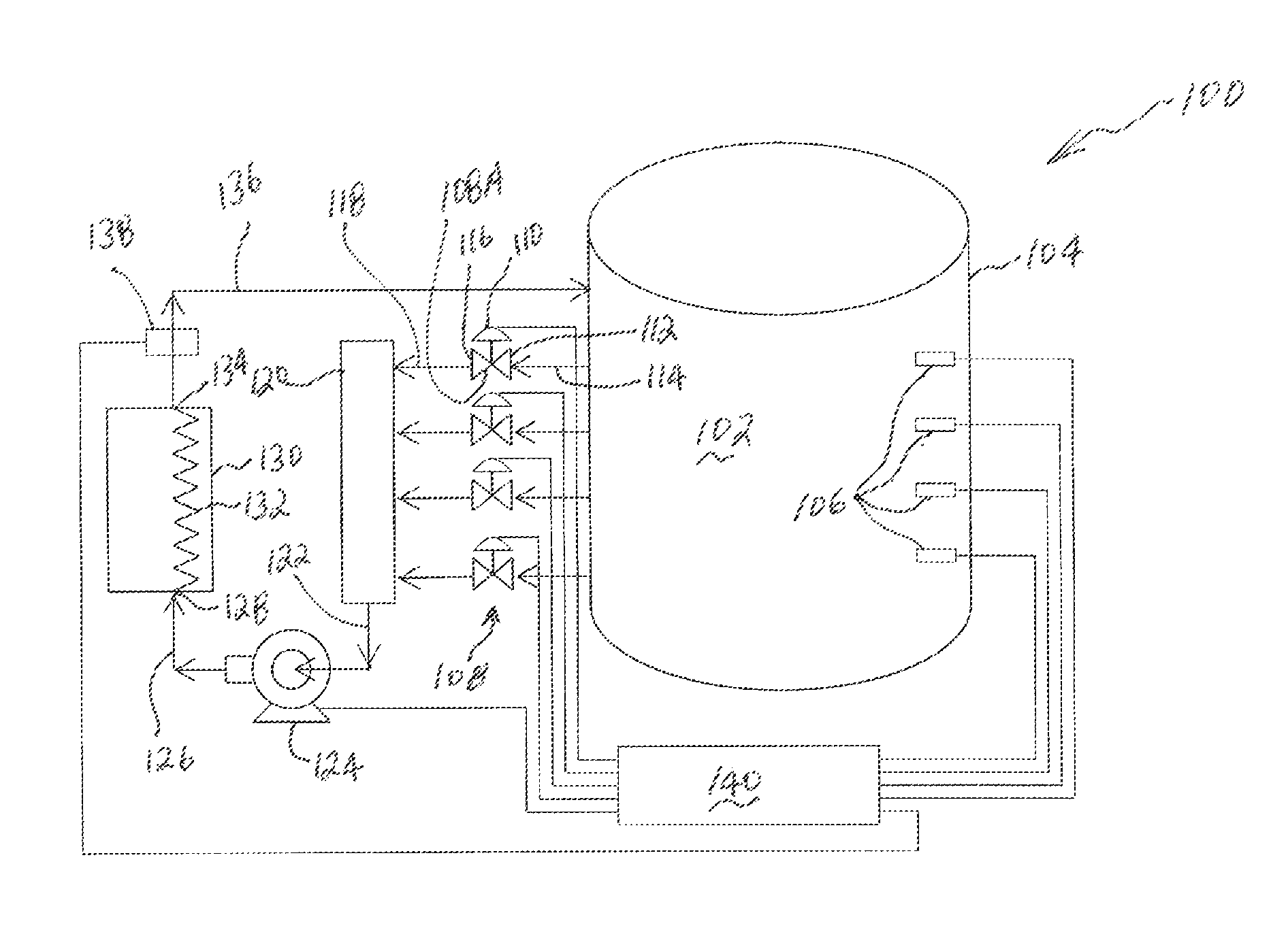 Thermal energy storage system comprising optimal thermocline management