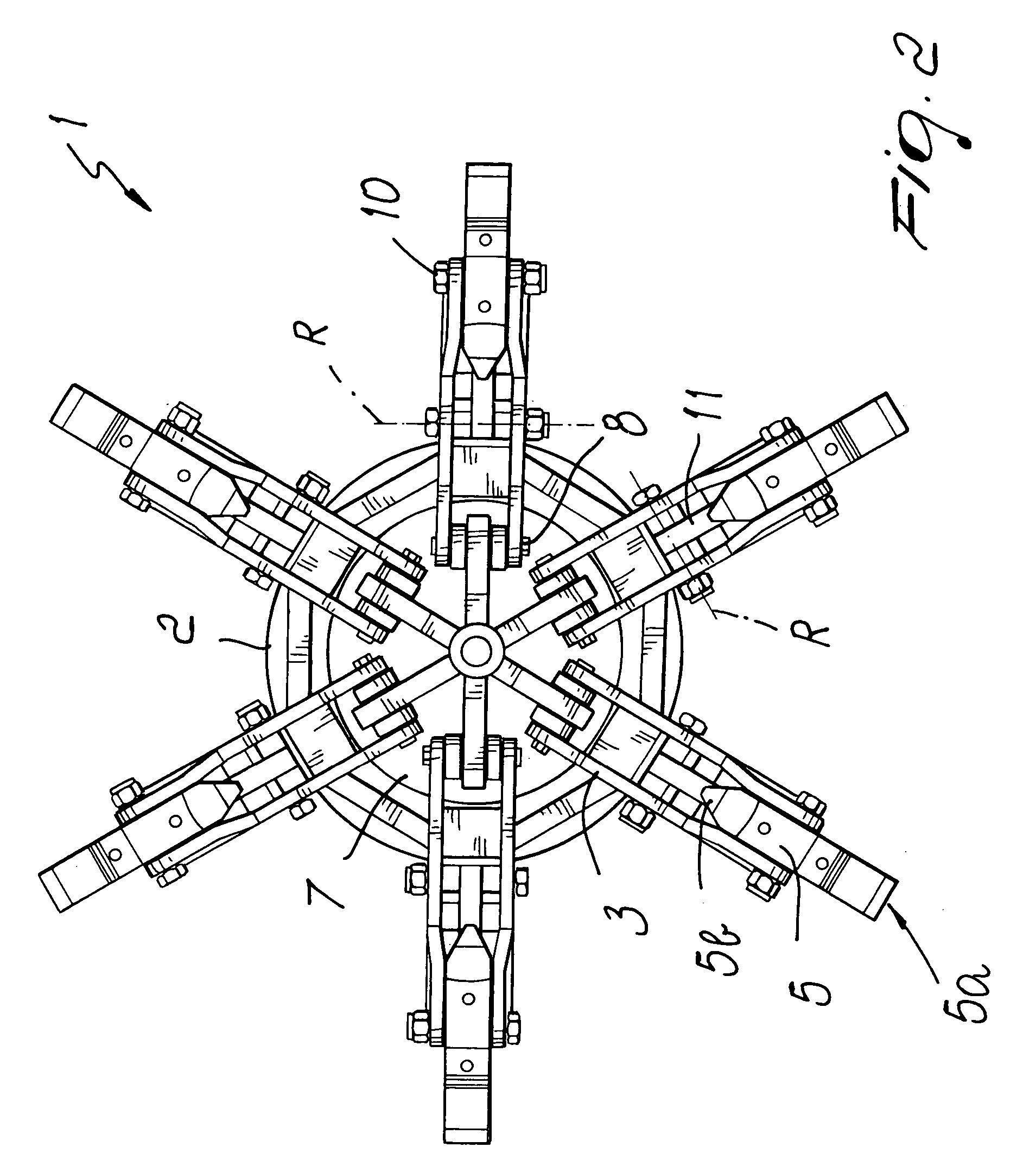 Spindle for fastening rims of vehicle wheels on repair shop machines